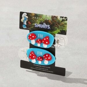 Fenty Beauty Mushroom Clips 2 Piece Smurfs Hair Clip Set BRAND NEW!